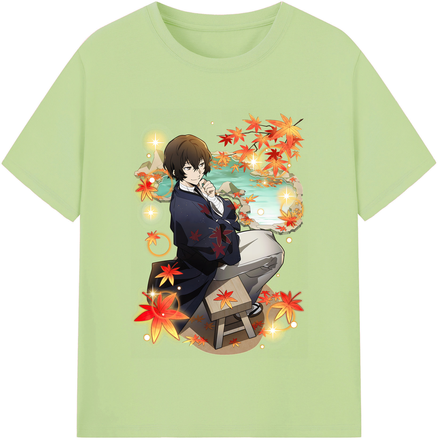 （画像用） 文豪ストレイドッグス Bungo Stray Dogs 綿100％半袖Tシャツ（フロントプリント）